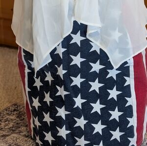 Patriotic Star and Stripe Women's Skirt